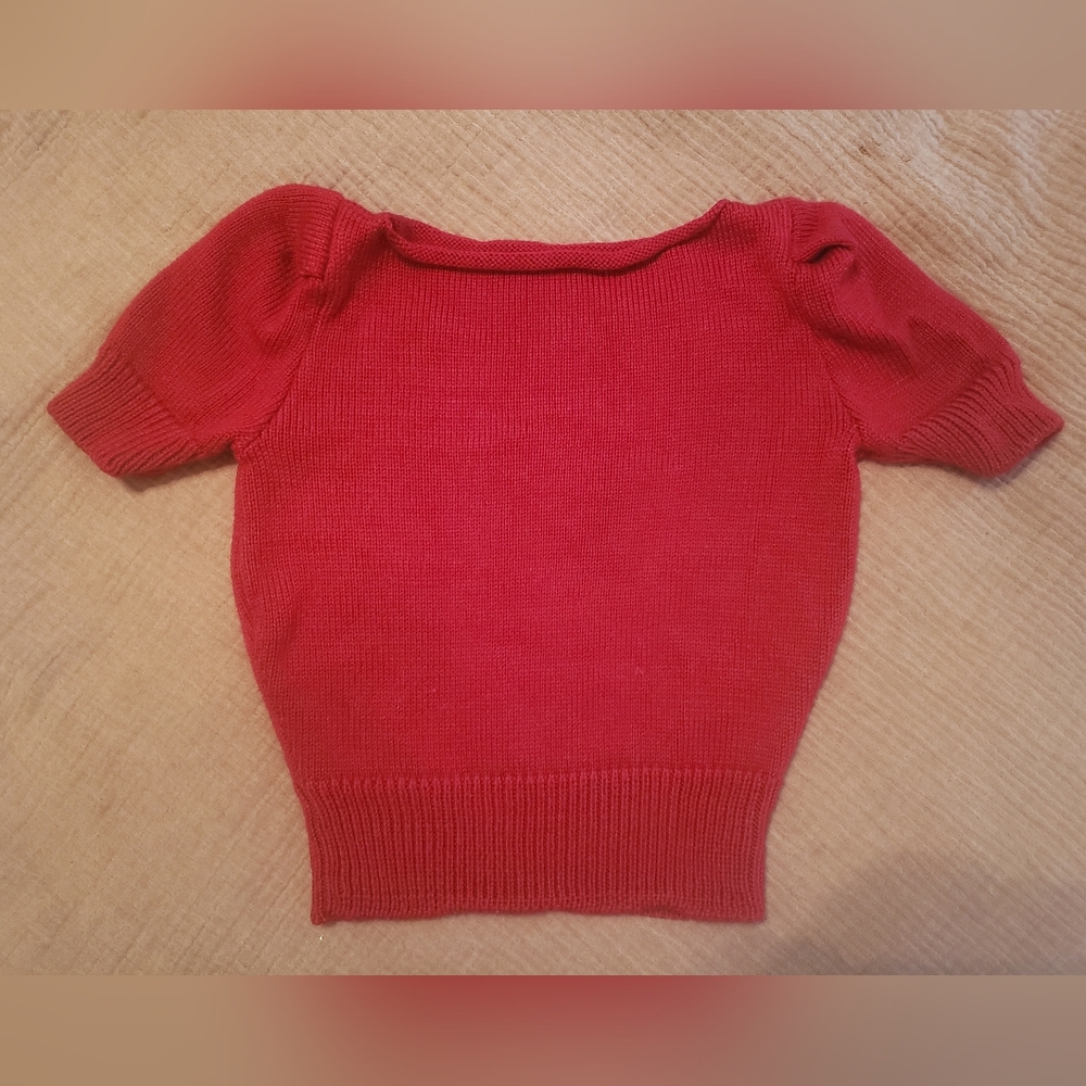 Ains and Elke Pinup 40s Red Sweater Small
